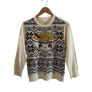 Maruchan Graphic Long Sleeve Sweater Like New sz Large